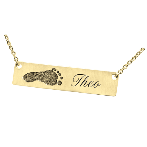 Footprint 14K Gold Pendant Keepsake